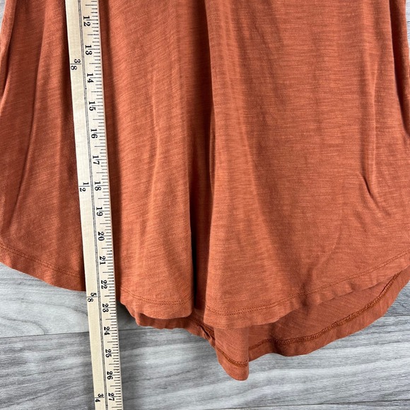 Eddie Bauer Tank Top Womens XS Orange Sleeveless Pullover Racerback V Neck Swing - Picture 5 of 8